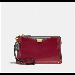 Coach colorblock large wristlet
